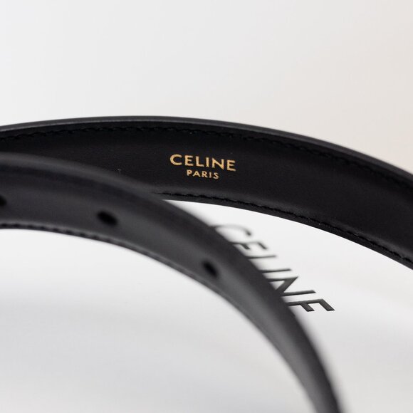 CELINE Medium Triomphe Belt in Taurillon Leather Size 95 - Picture 5 of 10